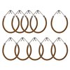 Mini Skater 10Pcs Women Ponytail Hooks Bungee Small Rubber Bands Hair Ties Accessories Elastic Holder Blonde Beige Styling Headbands Tools Claw Thick Hair Clips for Girl (Brown)