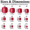 LoveOurHome Press on Toenails, 360pc Short Square Fake Toe Nail Tips Full Cover, Gel Press on Toenails False Toenails Toe Press on Nails Glossy Fake Toenails with Adhesive Glue Tabs for Women Girls