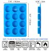 Sidosir 3Pcs Oreo Cookie Chocolate Silicone Mold, 12-Cavity Round Cylinder Oreo Chocolate Cover Molds for Candy, Silicone Baking Molds for Mini Cakes, Jelly