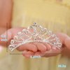 JWICOS Mini Crystal Hair Comb Silver Small Crystal Comb Headpiece Shiny Rhinestone Comb for Girls Princess Birthday Party
