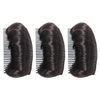 3Pcs Dark Brown Bump Up Volume Bun Invisible False Hair Clip Lift Volume Fluffy Styling Increased Hair Pad for Women Lady Girl