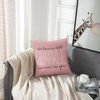 Emvency Throw Pillow Cover Cute Burlap Pink Blush Sparkle Monogram Decorative Pillow Case Home Decor Square 16 x 16 Inch Pillowcase