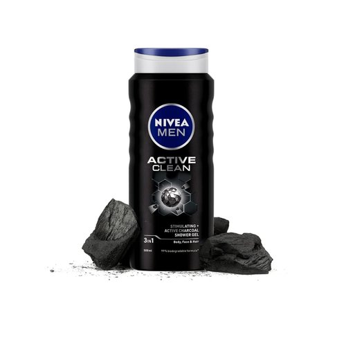Nivea Active Clean Shower Gel, 500 g