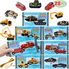 JOYIN 28 Packs Valentines Day Cards with DieCast City Vehicles Toys for Kids Valentine Party Favor, Classroom Exchange Prize and Gifts for Boys, Valentine’s Greeting Cards
