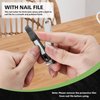 BALUCA Nail Clipper with Catcher, No Mess Anti Splash Fingernail Toenail Clipper, Stainless Steel Nail Cutter Nail Trimmer for Men and Women - 2 Pack