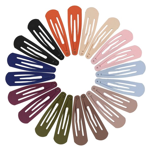 Cptots 20 PCS Colorful Snap Hair Clips 2.67 Inch No Slip Hair Barrettes for Women And Girls Big Metal Snap Clips For Thin And Thick Hair