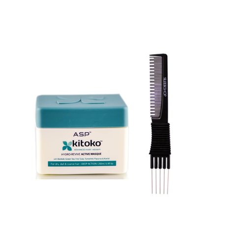 Asp Kitoko Hydro-Revive Active Masque (6.8 oz) with Teasing Comb Pack 1