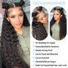 Deep Wave Bundles Human Hair Weave single Bundles Deep Curly Brazilian Virgin Hair Wet And Wavy Bundle 12A Grade Unprocessed Human Hair Extensions Natural Black 18 Inch