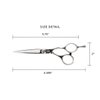 Cricket Logo Gold Series Pro 5.75” Hair Cutting Shear and 30T Thinning Texturizing Scissors Duo Set, Stainless Steel, Convex Edge, Value Set with Hair Dryer Gift