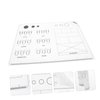 WOONEKY Nail Coloring Pad Uñas Acrilicas Salon Nail Training Equipment Nail Tools Nail Art Workspace Silicone Nail Training Mat Nail Sticker Guide Mat Nail Stamp Manicure