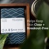 Oars + Alps Blue Charcoal Exfoliating Men's Bar Soap, Dermatologist Tested and Made with Clean Ingredients, Travel Size, 1 Pack, 6 Oz