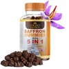 GOLDEN SAFFRON, Saffron Gummies Contains 88.5 mg. Pure Saffron Extract + GABA, Vitamin D2, Passion Flower and St. John’s Wort, for Holistic Wellness,Cherries Flavor Vegan