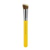 Bdellium Tools Professional Makeup Brush - Studio Series 954 Duo Fiber Slanted Kabuki - With Soft Synthetic Fibers, For Stippling, Buffing, and Blending (Yellow, 1pc)