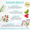 Bigelow Benefits Radiate Beauty Blueberry and Aloe Herbal Tea, Caffeine Free, 18 Count (Pack of 6), 108 Total Tea Bags