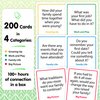 200 Intergenerational Conversation Cards - Get to Know Parents and Grandparents for Family Game Night with Curated Question Cards - Family Fun Games for Adults and Kids Too - Relatives Icebreaker
