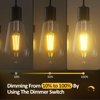 CRIRY Dimmable E26 LED Edison Light Bulbs 60 Watt Equivalent, 2700K Soft Warm Light for Table Lamp Floor Lamp Bathroom Vanity Outdoor Wall Light Fixture, CRI 85+, 750LM, 6W, ST64, E26 Base, 6Packs