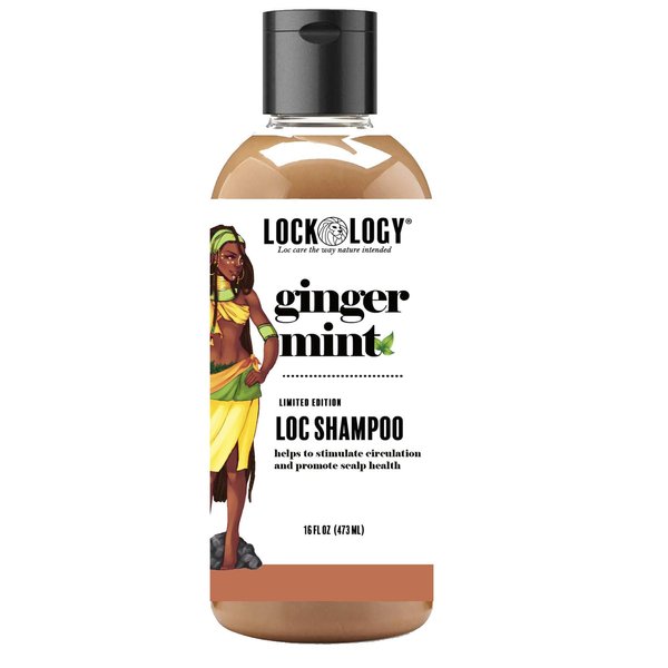 Loc Shampoo, Dreadlock Shampoo with Ginger and Mint, Natural Shampoo For Locs and Best Shampoo For Locs and Dreads with Quick Lather and Easy Rinse