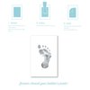 Pearhead Baby Memory Book and Clean-Touch Ink Pad, Baby Girl or Baby Boy Journal, Baby Milestone Photo Album, Blush Rainbow