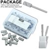 C12rtive 100 Pcs 3mm Small Sanding Bands & 2Pcs Small Mandrel Bit Sanding Bands for Nail Drill,150# Upgrade 3mm Mini Sanding Bands for Professional Manicures and Pedicure with Stainless Steel Shaft