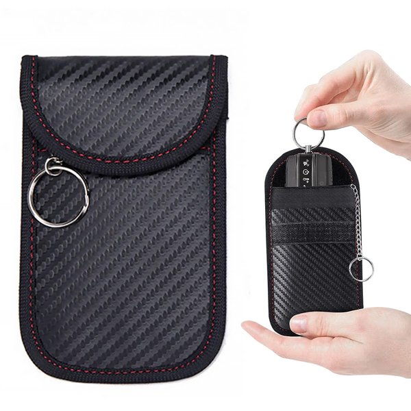 Tiankohelan Faraday Bags for Key Fob,Black Faraday Key Fob Protector