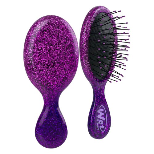 Wet Brush Mini Detangler Hair Brush, Limited Edition Champagne Toast, Prosecco Purple