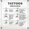 Dopetattoo 6 Sheets Colorful Phoenix Temporary tattoo Fake Tattoos for Woman Adults