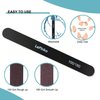 10PCS Double Sided 100/180 Grit Nail File Set, Washable Emery Board Nail Buffer Files for Home Salon Use, Professional Manicure Pedicure Tool for Acrylic False Nails and Gel Cosmetic