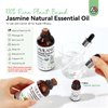 SAVILAND Jasmine Essential Oil for Cuticle Nails Hands: Ultra Repairing Cuticle Oil 100% Pure Plant-Based Nail Strengthener Hand Oil for Dry Hand Damaged Cuticle Weak Nail Care with Travel Bottle Home