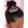 JWICOS Princess Small Crystal Comb Mini Crystal Hair Comb Headband for Girls Rhinestone Comb Hair Accessories for Birthday Party Halloween Christmas (Pink)