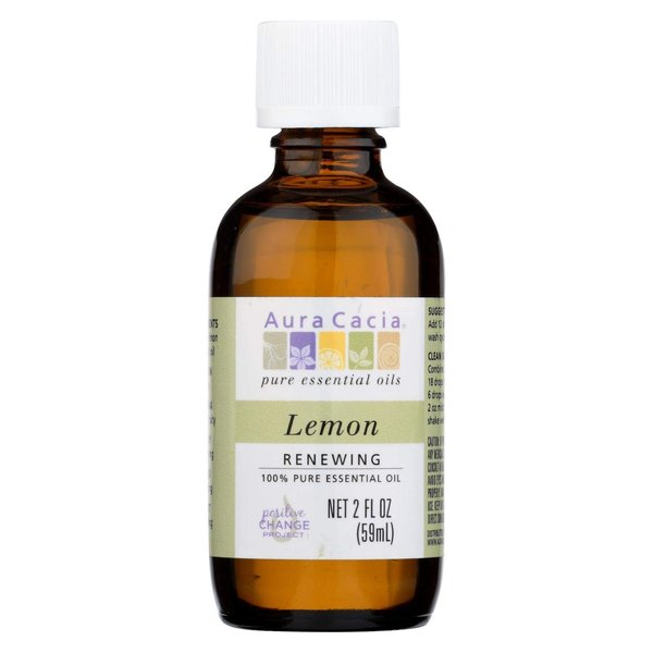Aura Cacia 100% Pure Essential Oil Lemon - 2 fl oz
