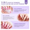 Saviland Acrylic Nail Kit with Drill: Clear/Pink/White Beginner Nail Kit Acrylic Set & Nail Drill Kit Acrylic Nail Brush Cuticle Oil for Professional Nail Extension Home DIY Easy to Use Acrylic Kit