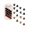 Kitsch Hair Clips for Women - Recycled Plastic Small Claw Clips & Mini Clips for Hair, 16 pcs (Tortoise & Black, Small, Suitable for Thin and Medium Thick Hair)
