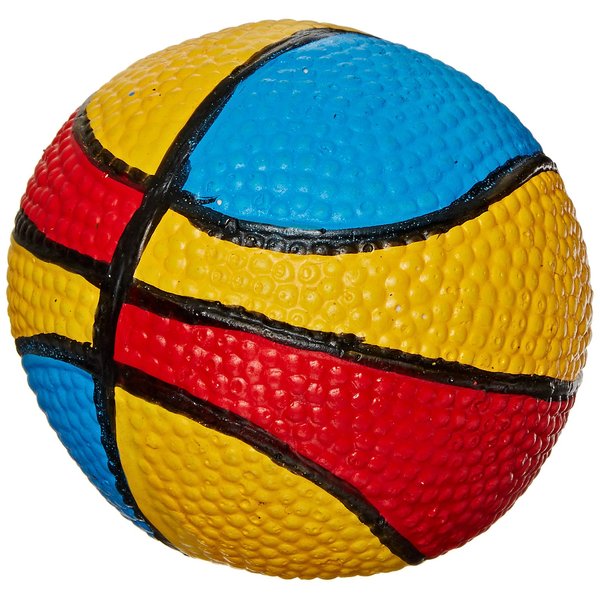 Amazing Pet Products Latex Dog Toy, 2.75-Inch, Rainbow Basketball