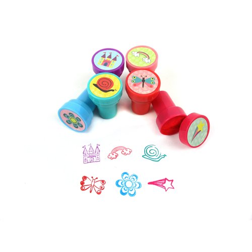 TINYMILLS Magical Fairy Princess Fairies Birthday Party Favor Set (12 multi-point pencils, 12 stampers, 12 sticker sheets, 12 small spiral notepads)