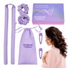 Mulberry Silk Heatless Hair Curlers for Overnight Curls and Blowouts - Flexi Rods for All Hair Types and Lengths