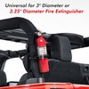 1PCS Fire Extinguisher Mount, EBESTauto Compatible for Adjustable Jeep Fire Extinguisher Bracket Fit for 3 Inch or 3.25 Inch Fire Extinguisher Bottle Bracket fit for UTV with 1.75''-2'' Round