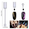 YECIRALA 16 Pieces Nail Art Magnet Tool Set For Cat Eye Nail Polish Magnet Wand Magnetic Nail Pen Dual Ended Cat Eye Magnet Wand Magnet Stick For DIY Gel Polish Gradient Nail Art Designs Magnets