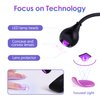 AORAEM LED Nail Lamp 3W Portable Gooseneck Plug in Lamp with 3 Timing Settings Gel Light Nail Dryer Gel Polish Light Professional Nail Light for Gel Nail Home DIY