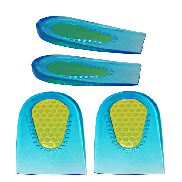 KidSole Shock Absorbing Lightweight Gel Heel Cups For Kid's With Sensitive Heels, Heel Spurs, Plantar Fasciitis, or Ankle Pain (Clear) (Kid's Size 0-3)