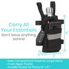 Vive Crutch Accessories Bag and Hand Grip Cushions, Water-Resistant Premium Pouch for Crutches, with Drink Holder Phone Holder, 3 Pockets, Lightweight