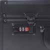 Professional Barber Case with Code Lock, Luxury Portable Barber Carrying Case, Salon Hair Cutting Storage Organizer, Stylist Tool Box Traveling Suitcase for Clippers Trimmers Blades Shears Combs (Black)
