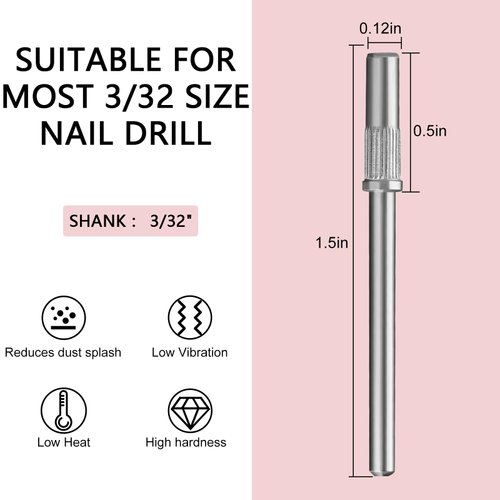 C12rtive 100 Pcs 3mm Small Sanding Bands & 2Pcs Small Mandrel Bit Sanding Bands for Nail Drill,240# Upgrade 3mm Mini Sanding Bands for Professional Manicures and Pedicure with Stainless Steel Shaft