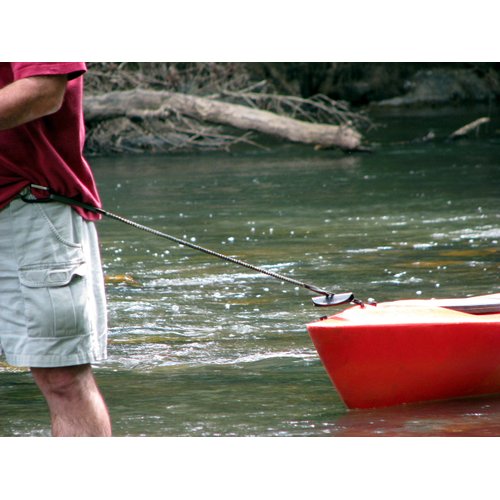 Campingandkayaking Made in The USA. Kayak Paddle/Rod/Gear Leash Now with Cinch Lock, 3 Black Leashes and 1 Carabiner. Built to Last.