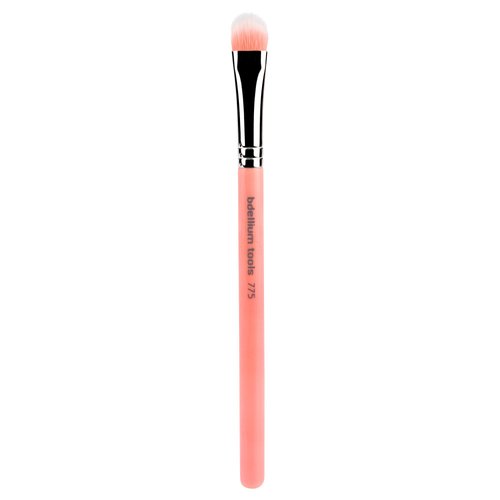 Bdellium Tools Professional Makeup Brush - Pink Bambu Series 775 Duet Fiber Shader - With Soft Synthetic Fibers, For Shading Eyeshadow (Pink, 1pc)