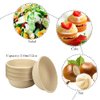 Lshfwn 100 Pack 12 oz Disposable Paper Bowls, Heavy Duty Compostable, Eco-friendly Bagasse Bowls for Parties, Restaurants, Catering