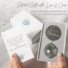 Mooncraftlogy Memorial Gifts for Loss of Loved One, Unique Sympathy Gift Idea Clear Crystal Ball Window Suncatcher, Rainbow Bereavement Grief Gift Box for Loss of Mom Dad Husband Son Daughter