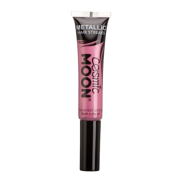 Metallic Hair Color Streaks | Cosmic Moon 0.50fl oz - Pink | Temorary Wash Out Hair Dye