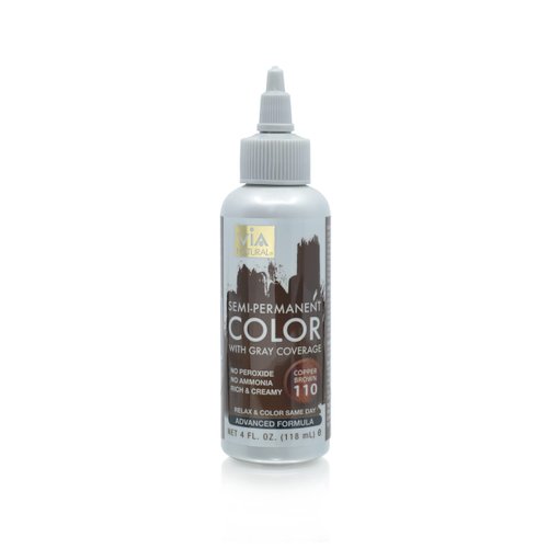 Via Natural Semi-Permanent Hair Color, 4oz - Copper Brown #110