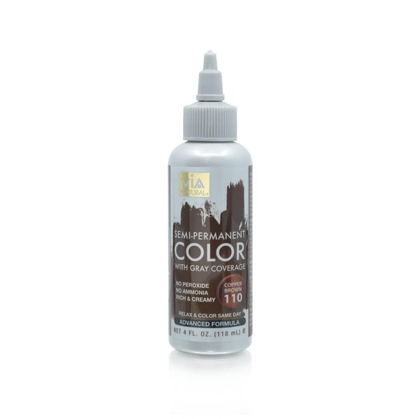 Via Natural Semi-Permanent Hair Color, 4oz - Copper Brown #110