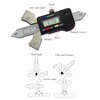 RIVERWELD Digital Readout Welding Gauge Weld Test Ulnar 4 Angle Display on Body: 60°, 70°, 80°, 90° Reading Inch, Metric, Inch Fractional Checks Weld Height Fillet Thickness Bevel Angle